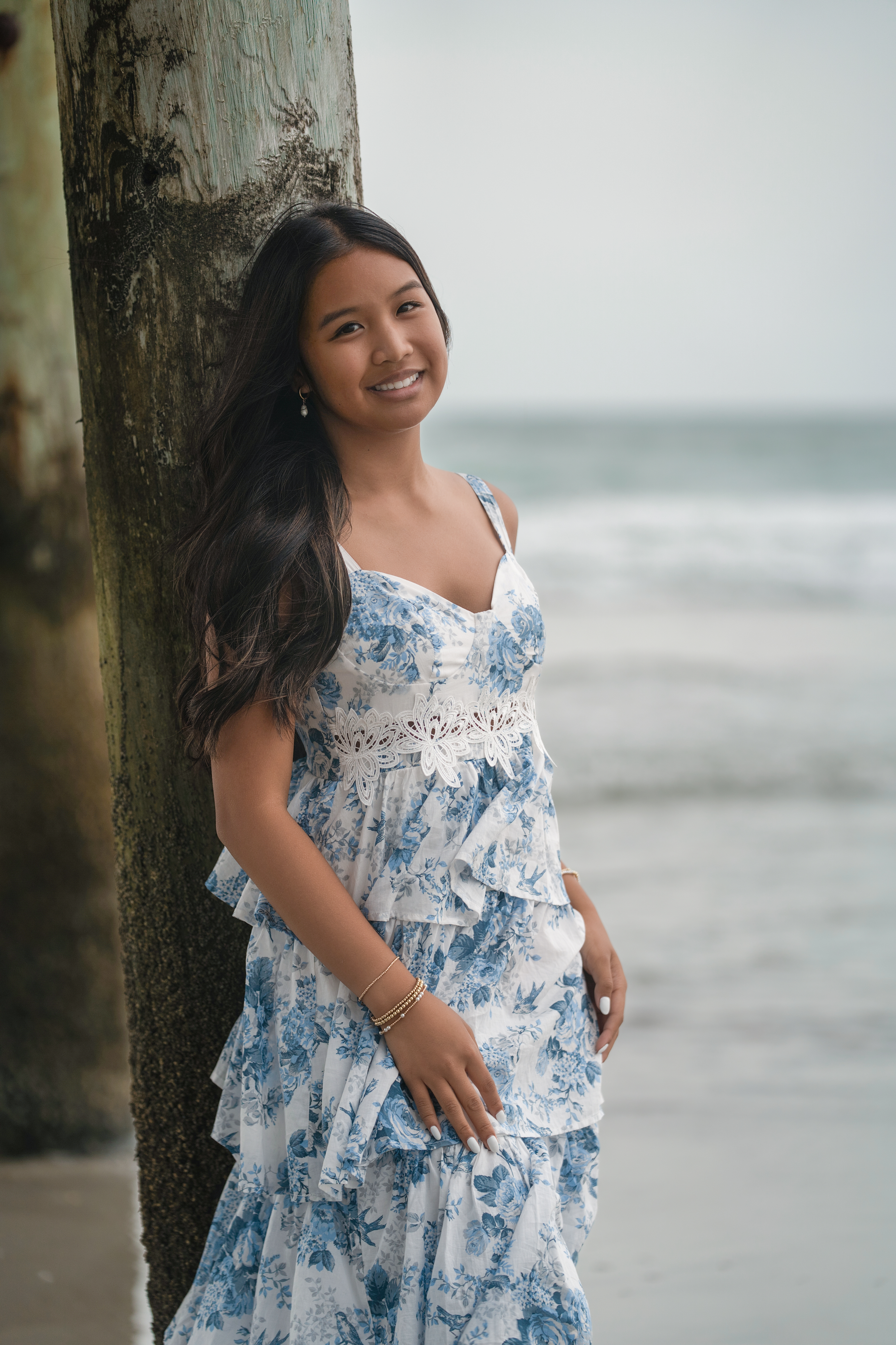 Coastal Beach Graduation Sunset